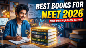 Best books for NEET 2026 preparation including NCERT physics chemistry biology