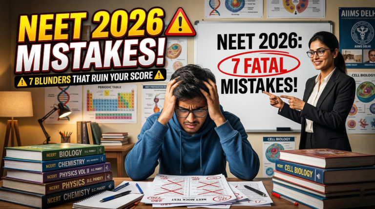 Mistakes to avoid during NEET 2026 preparation explained by teacher to stressed NEET aspirant student