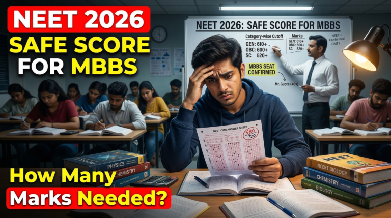 marks required for MBBS in NEET 2026 safe score for MBBS admission