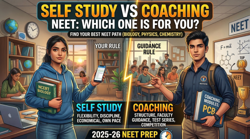 Self Study vs Coaching NEET Which One Should You Choose