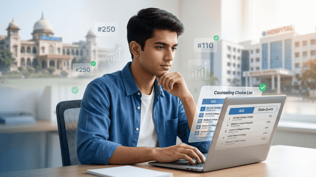 NEET 2026 counselling AIQ vs state quota medical college selection guide
