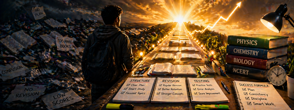 structured NEET course benefits organized study path concept