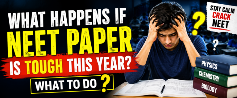 NEET paper tough what to do strategy for students facing a difficult NEET exam