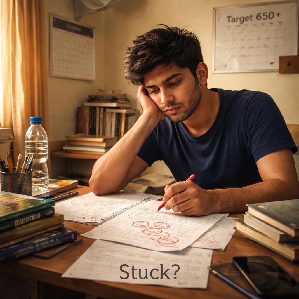 NEET study plateau student stuck and breaking through improvement