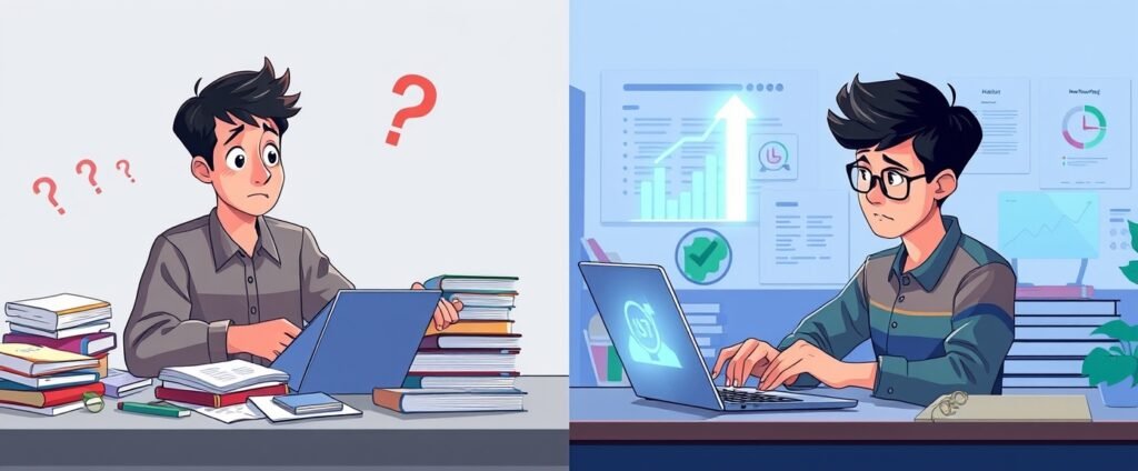 self study vs coaching NEET 2027 comparison showing student with and without mentorship guidance