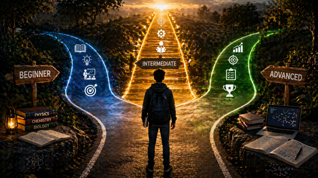 choose right NEET course based on level decision path concept