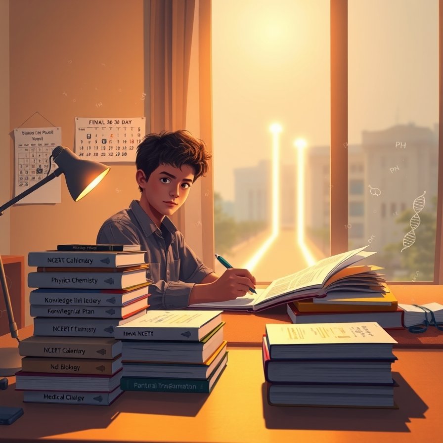 improve NEET score quickly student studying with focused 30 day revision plan