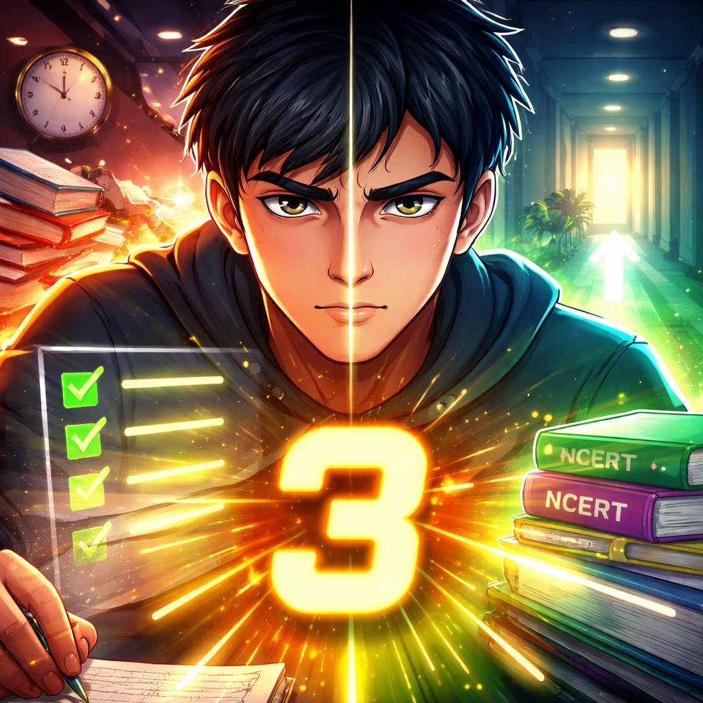 last 3 days NEET strategy student preparing under pressure with smart revision plan