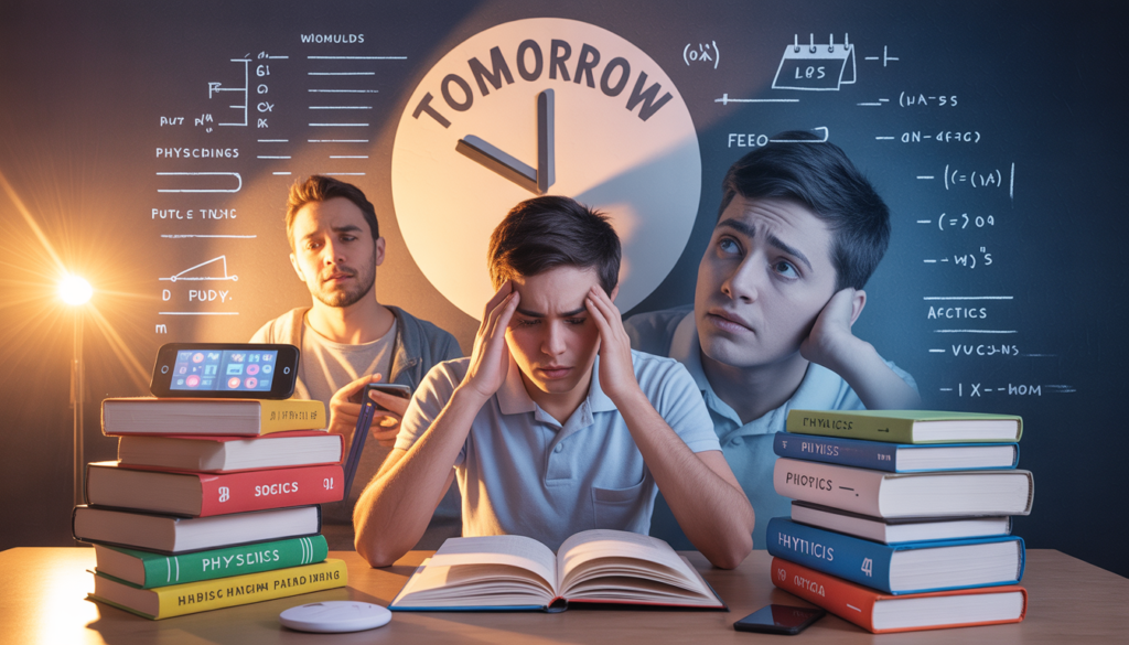 procrastination NEET physics preparation student delaying study