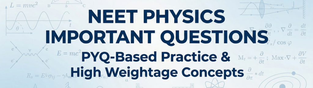 Thermodynamics Questions NEET important PYQs with solutions, SHM Waves Questions, Top 5 Electrostatics Questions for NEET, Top 5 Semiconductor Questions for NEET, Top 5 Units & Errors Questions