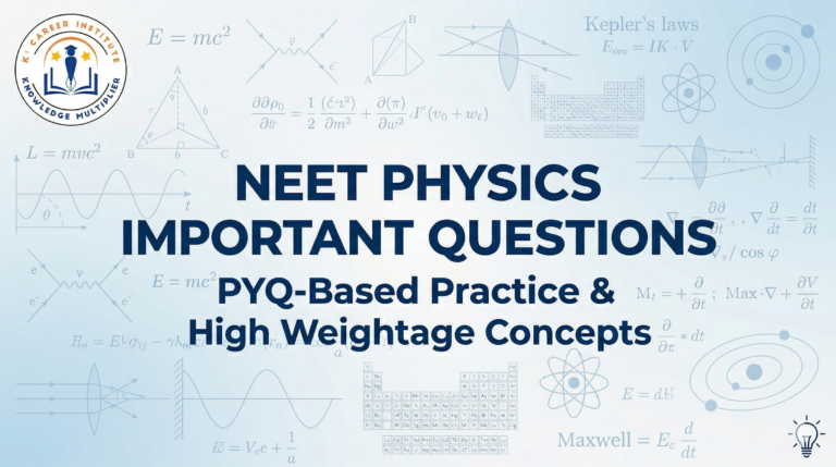 Top 5 Questions from Mechanics for NEET, Top 5 Repeated Questions from Current Electricity, Top 5 repeated questions from Magnetism & EMI, Modern Physics Questions NEET, Top 5 Optics Question for NEET, Top 5 Thermodynamics Questions for neet