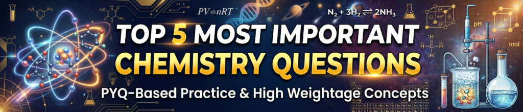 Top 5 Mole Concept Questions for NEET with solutions, Top 5 Atomic Structure Questions