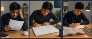 Bad mock test NEET 2027 recovery shown as a three-step process from disappointment to error analysis to focused return