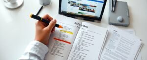 An Indian NEET aspirant reviewing NEET 2027 syllabus changes with a highlighted official chapter list and NTA reference document on their study desk, planning preparation around the rationalised syllabus framework