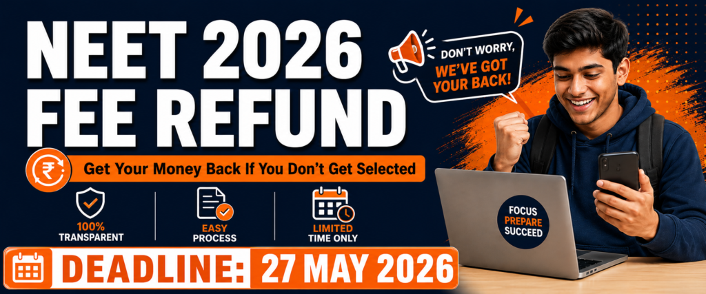 NEET UG 2026 fee refund portal – how to submit bank account details before 27 May deadline