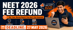 NEET UG 2026 fee refund portal – how to submit bank account details before 27 May deadline