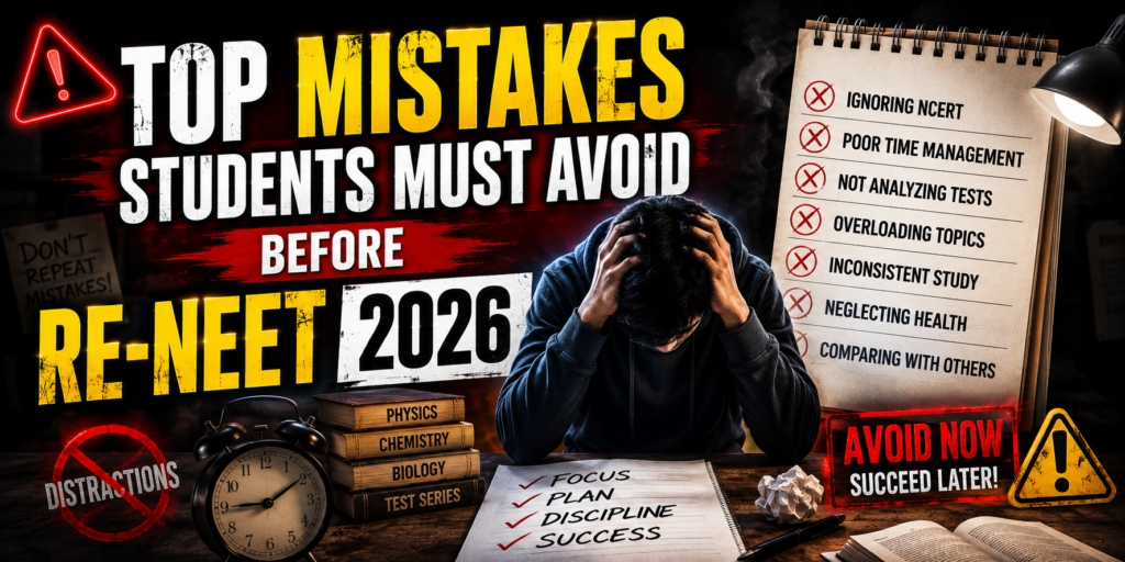 Mistakes to Avoid Before Re-NEET 2026 - Top Preparation Errors