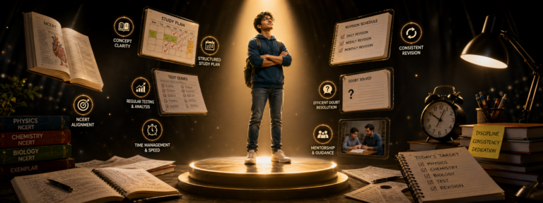 what toppers expect from neet course success mindset concept