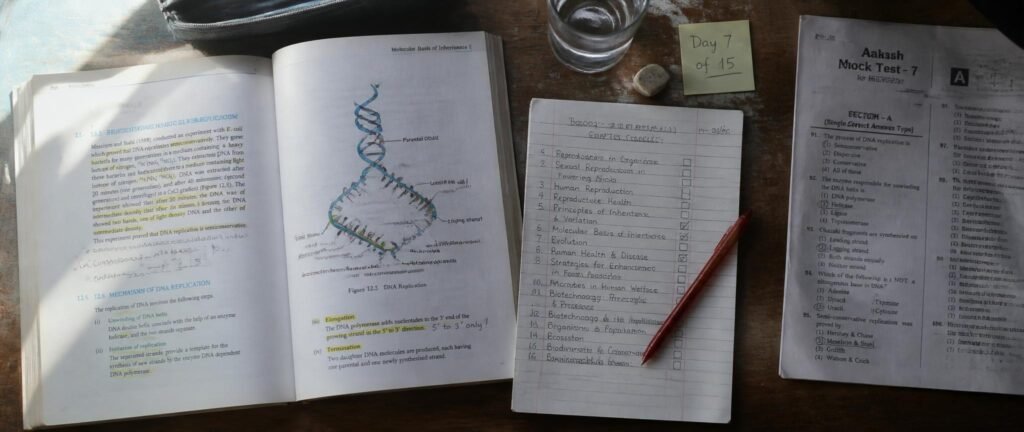 NCERT Biology textbook and checklist for Re-NEET 2026 Biology last 15 days revision