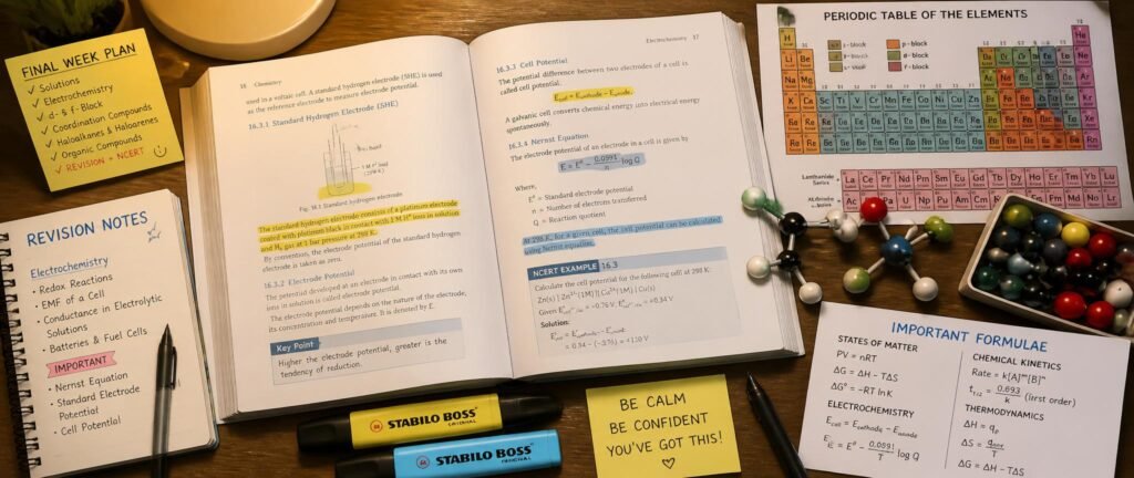 Re-NEET 2026 Chemistry quick revision NCERT lines from Class 11 and 12 covering Physical, Organic and Inorganic for June 21