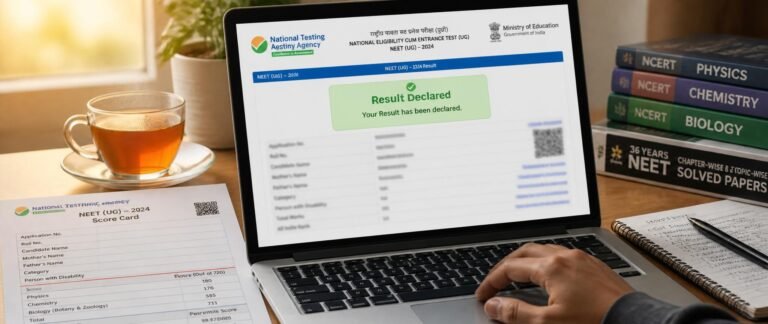 Student checking Re-NEET 2026 expected result date on NTA official portal neet.nta.nic.in