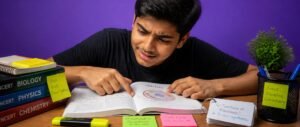 Student studying cell biology for NEET 2027 from a labelled cell diagram