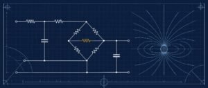 Blueprint schematic representing current electricity for NEET 2027 circuit and field concepts