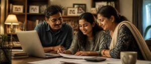 Indian family reviewing management quota MBBS admission 2026 fees and documents