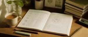 An organised biology revision desk representing human health and disease NEET 2027 preparation