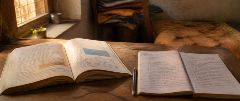 Student building an English glossary alongside Hindi NCERT for NEET 2027 preparation, NEET 2027 Hindi medium preparation