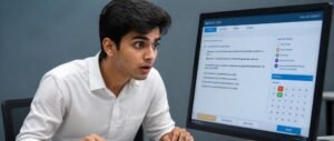 Student reacting to the new NEET UG 2027 CBT exam computer-based test format