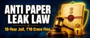 A gavel and locked document representing the anti paper leak law 2026