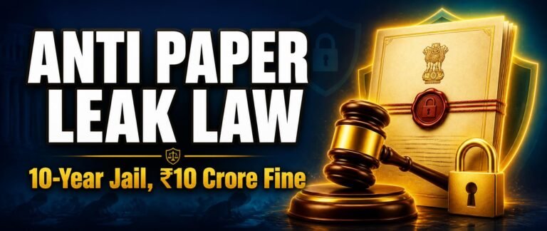 A gavel and locked document representing the anti paper leak law 2026