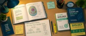 Stack of the best biology books for NEET 2027 including NCERT, Trueman's and MTG Fingertips