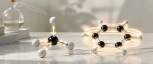 GOC NEET PYQ analysis showing a carbocation model with electron-donating groups and a benzene ring
