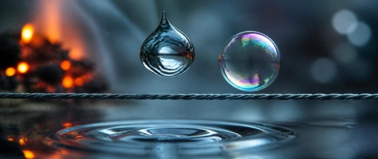Properties of matter NEET PYQ analysis showing a water droplet, a soap bubble and a stretched steel wire