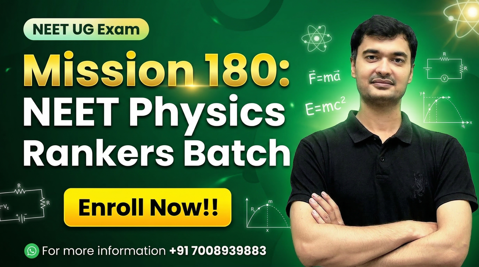 Mission 180 NEET Physics Rankers Batch