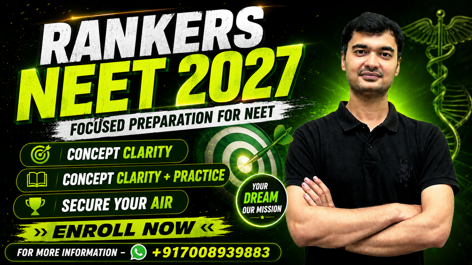 Rankers NEET 2027 Course Banner